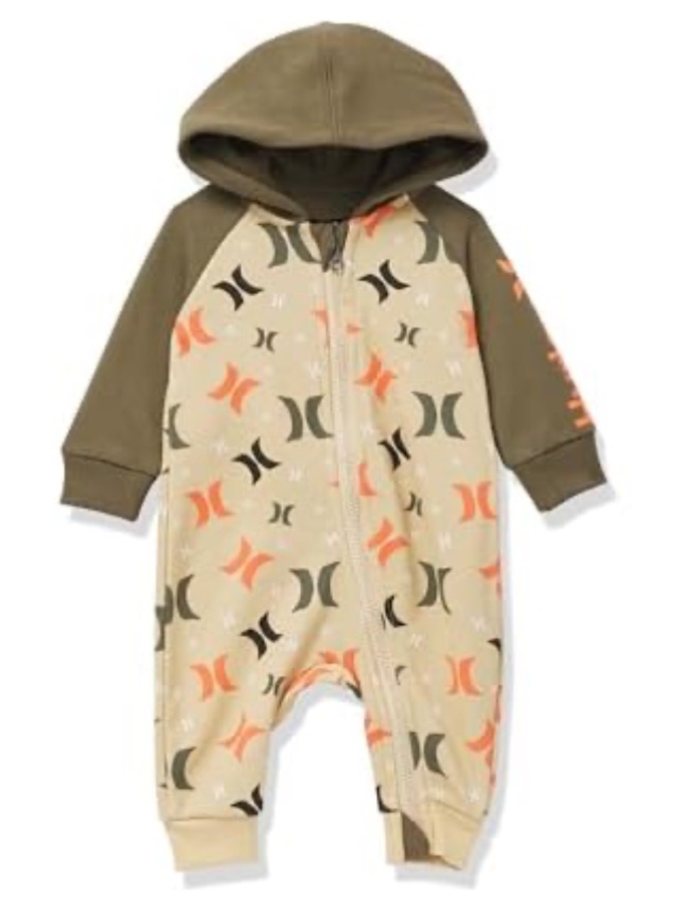Hurley One-Piece Infant Zipper Rompers - Various Sizes - NEW